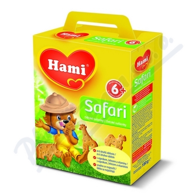 Obrázek HAMI Safari dětské sušenky 180g 6M 95621