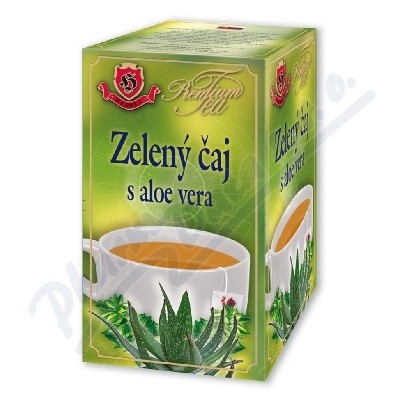 Obrázek HERBEX PREMIUM Zelený čaj s aloe vera 20 x 1.5 g
