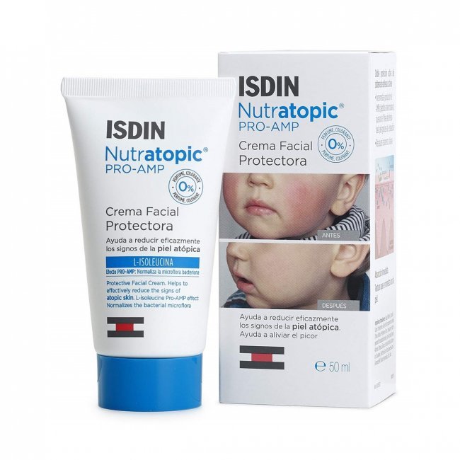 Obrázek ISDIN Nutratopic Pro-AMP Ochranný krém na obličej pro děti 