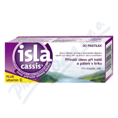 Obrázek Isla - Cassis bylinné pastilky - 30 tablet