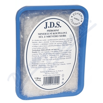 Obrázek J.D.S.Koupelová sůl z Mrtv.moře 3x500g