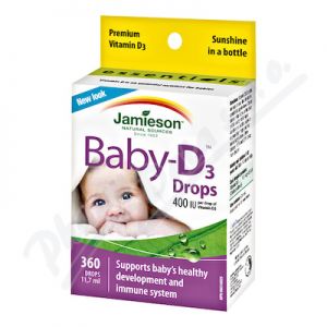 Obrázek JAMIESON Baby-D3 Vit.D3 400 IU kapky11.7