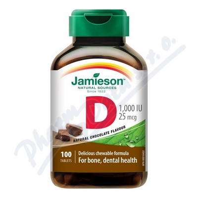 Obrázek Jamieson Vitamin D3 1000IU čokoláda100tl