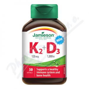 Obrázek JAMIESON Vitaminy K2 120mcg a D3 1000 IU