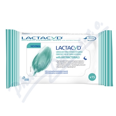 Obrázek Lactacyd ubrousky Antibakteriální 15ks