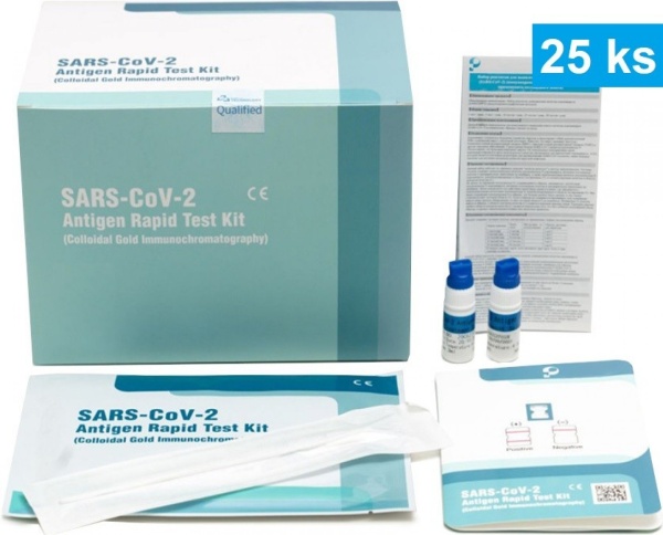 Obrázek Antigenní test LEPU SARS-CoV-2 certifikovaný SAMOTEST 25ks