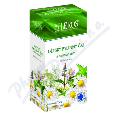 Obrázek LEROS Dětský bylinný čaj s heřmánkem 75g