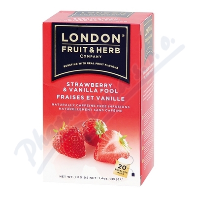 Obrázek LONDON HERB jahoda s vanilkou 20x2g