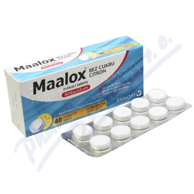 Obrázek Maalox bez cukru Citron por.tbl.mnd.40