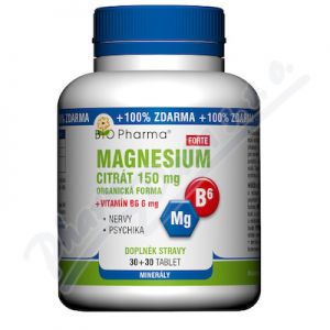 Obrázek Magnesium citrat Forte 150mg+vit.B6 6mg