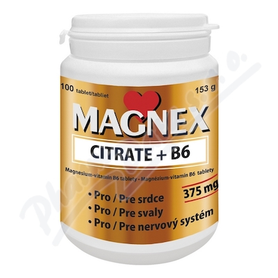 Obrázek Magnex citrate 375 mg+B6 tbl.100