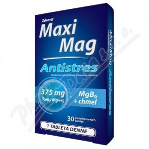 Obrázek MaxiMag Antistres 375mg Mg+B6 30 tablet