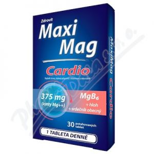 Obrázek MaxiMag Cardio 375mg Mg+B6 30 tablet