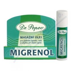 DR.POPOV Migrenol Roll-on masáž.olej 6ml