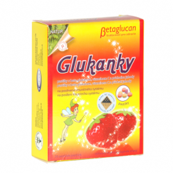 TOPVET Glukanky - dětské pastilky s příchutí jahody