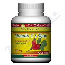 Vitamin C 500mg s šípky pr.úči.tbl.90+30