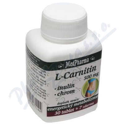 Obrázek MedPh L Carnitin 37tbl.500mg+Inulin+Chro