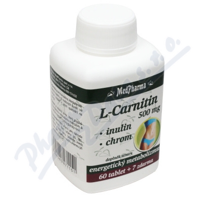 Obrázek MedPh L-Carnitin 500mg+Inulin+Chrom67tbl
