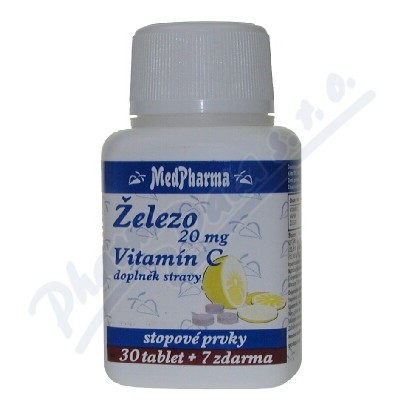 Obrázek MedPh Železo 20mg+vitamín C tbl.37