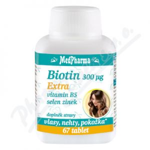 Obrázek MedPh Biotin 300mcg Extra tbl.67