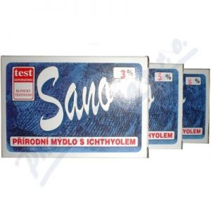 Obrázek MERCO Sano mýdlo s ichtyolem 100g 8%