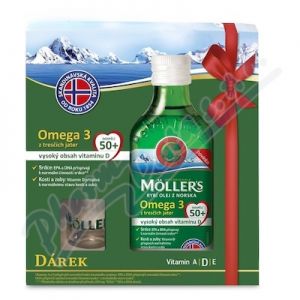 Obrázek Mollers Omega 3 50+ 250ml dárkové balení