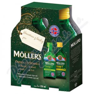 Obrázek Mollers Omega 3 cit+jab.dark.bal.2x250ml