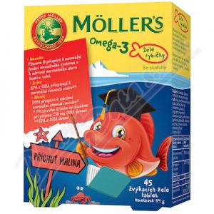 Obrázek Mollers Omega 3 želé rybičky 45ks