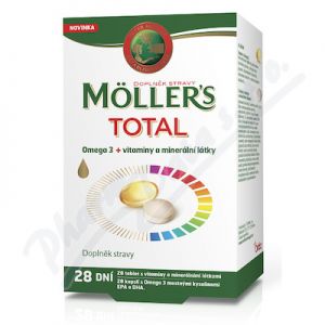 Obrázek Mollers Total Omega 3 cps.28 56tbl/8ks