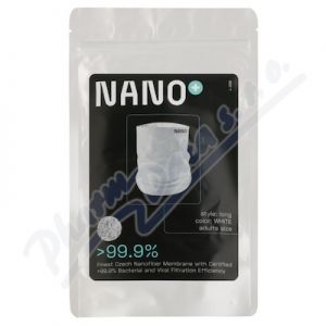 Obrázek NANO+ White nákrčník s vyměnit.nanomembr