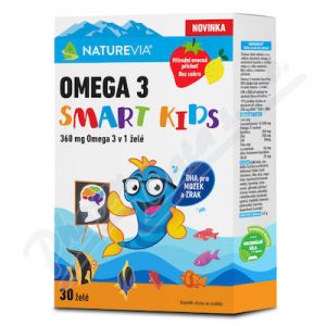 Obrázek Naturevia Omega 3 Smart Kids 30želé