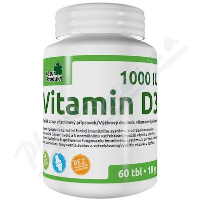 Obrázek Naturprodukt Vitamin D3 1000 IU tbl.60