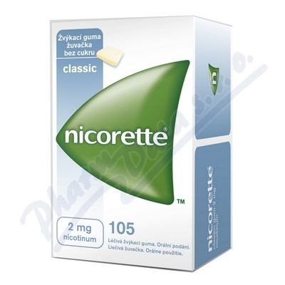 Obrázek Nicorette Classic Gum 105x2mg