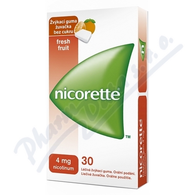 Obrázek Nicorette Freshfruit gum 30x4 mg