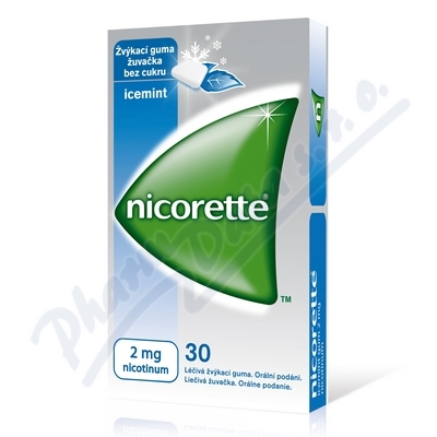 Obrázek Nicorette Icemint Gum 2mg gum 30x2mg