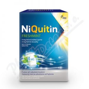 Obrázek NiQuitin Freshmint 4 mg gum.mnd.100 I
