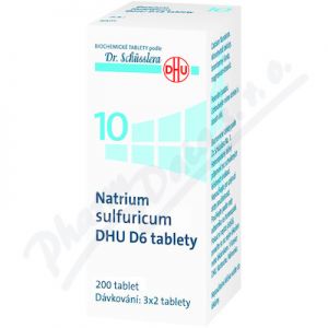 Obrázek No.10 Natrium sulfuricum DHU D6 200tbl.