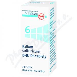 Obrázek No.6 Kalium sulfuricum DHU D6 200tbl.