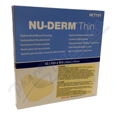 Obrázek Nu-Derm krytí hydrokoloidní Thin 10 x 10cm 10 ks