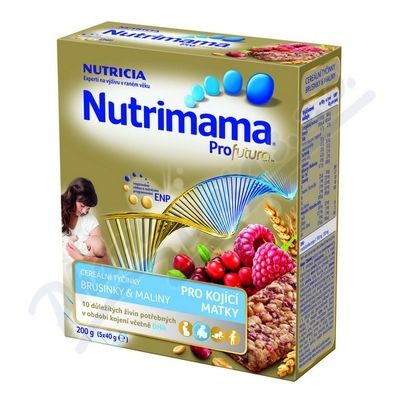 Obrázek NUTRIMAMA cereal.tyč.brus/maliny 200g