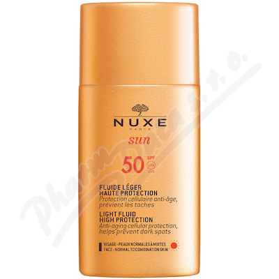Obrázek NUXE SUN FLUID SPF50 50ml opal. fluid na obličej