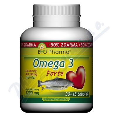 Obrázek Omega 3 Forte 1200mg tob.30+15