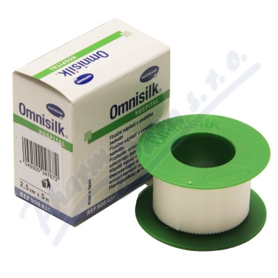 Obrázek Omnisilk náplast bílé hedvábí 2.5cmx5m