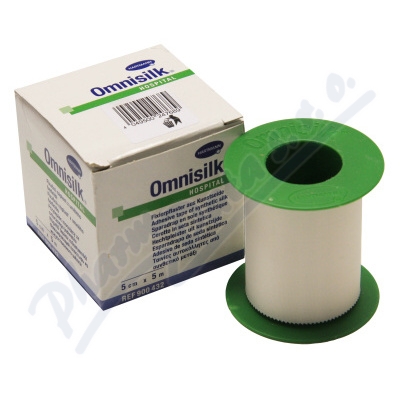 Obrázek Omnisilk náplast bílé hedvábí 5cmx5m 1ks