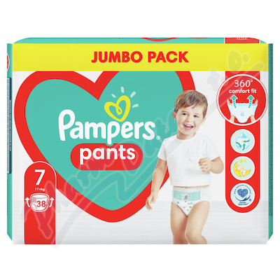 Obrázek Pampers kalhotkové plenky Jumbo Pack S7 38ks