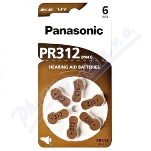 Obrázek Panasonic PR312(PR41) baterie naslou.6ks