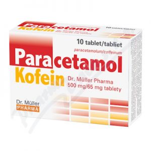Obrázek Paracetamol/Kofein,10t,Dr.Mül,500mg/65mg