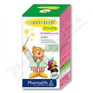 Obrázek Pharmalife D3+K2 vitamin pro děti 30ml