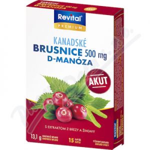 Obrázek Revital Kanadske brusinky Akut 500 mg cp