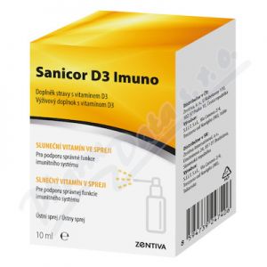 Obrázek Sanicor D3 Imuno ustni sprej 10ml